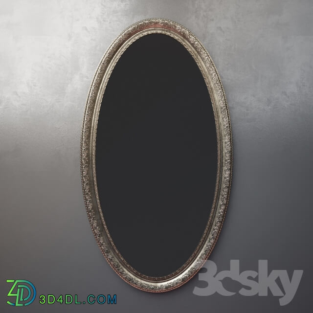 Oval mirrors baguette art.BR 1034 GLDR1 