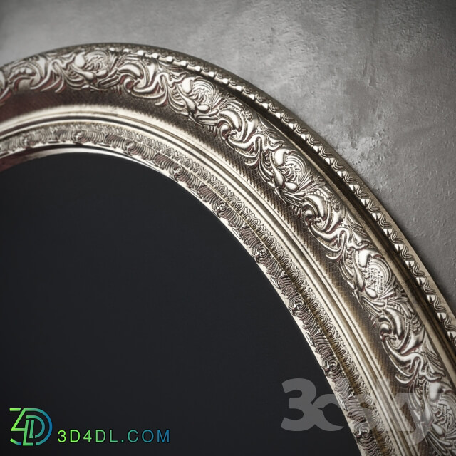 Oval mirrors baguette art.BR 1034 GLDR1 