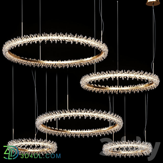 Pendant light Collection Crystal ring luxury LED chandelier THERA SML XL