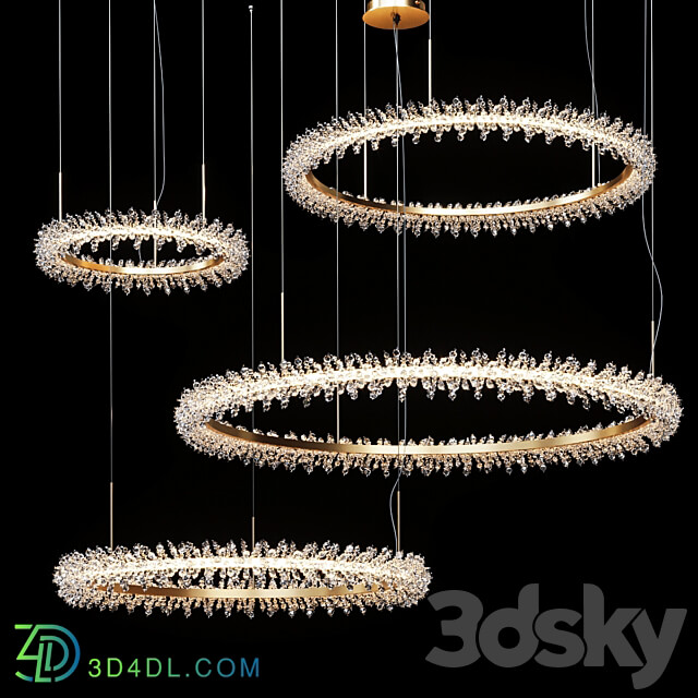 Pendant light Collection Crystal ring luxury LED chandelier THERA SML XL