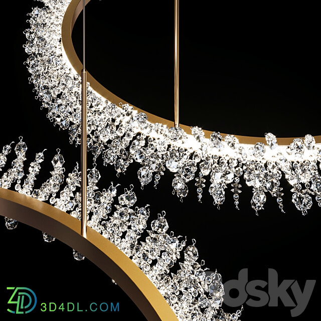 Pendant light Collection Crystal ring luxury LED chandelier THERA SML XL
