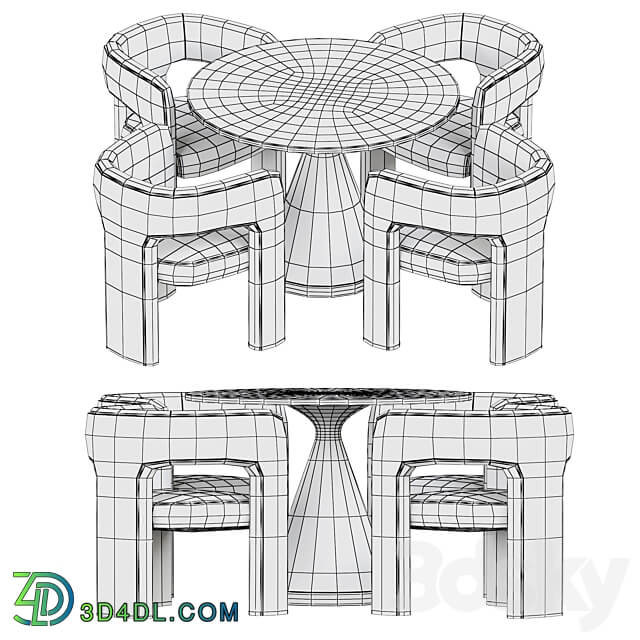 Table Chair Dunloe Chair with table