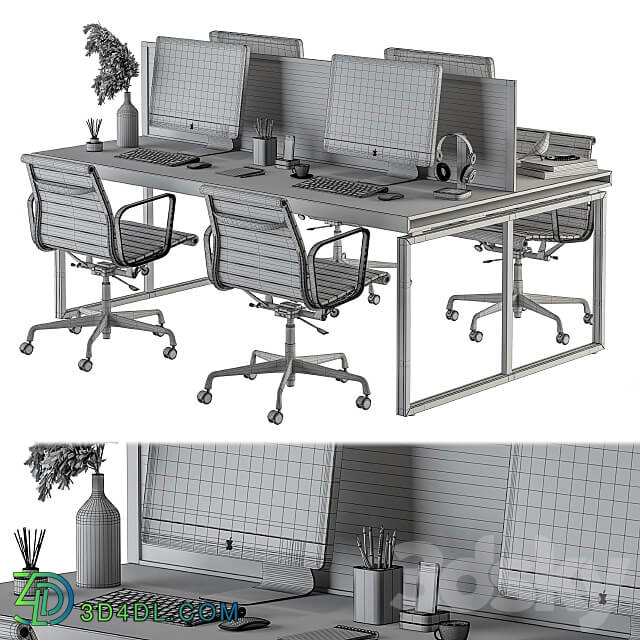 Office Furniture employee Set 19