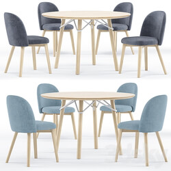 Table Chair Tria table and Tuka chair connubia calligaris 