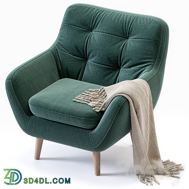 Armchair Vitio Velevet Ocean