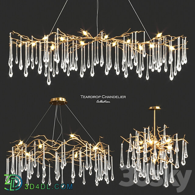 Pendant light John Richard Teardrop Chandelier Collection