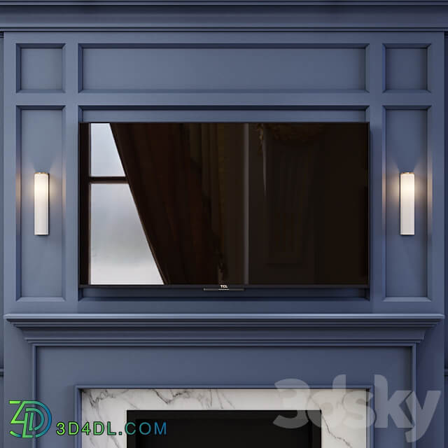 Neoclassical TV wall 005