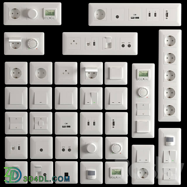 Miscellaneous UNICA NEW Schneider Electric socket set