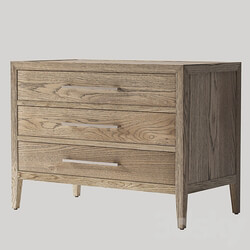 Sideboard Chest of drawer French Contemporary Closed Nightstand 