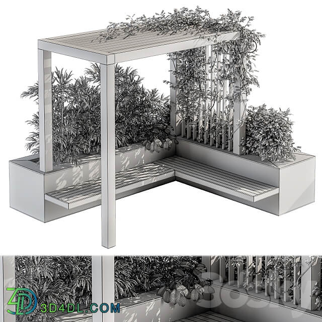 Other Roof Garden and Landscape Furniture with Pergola 04