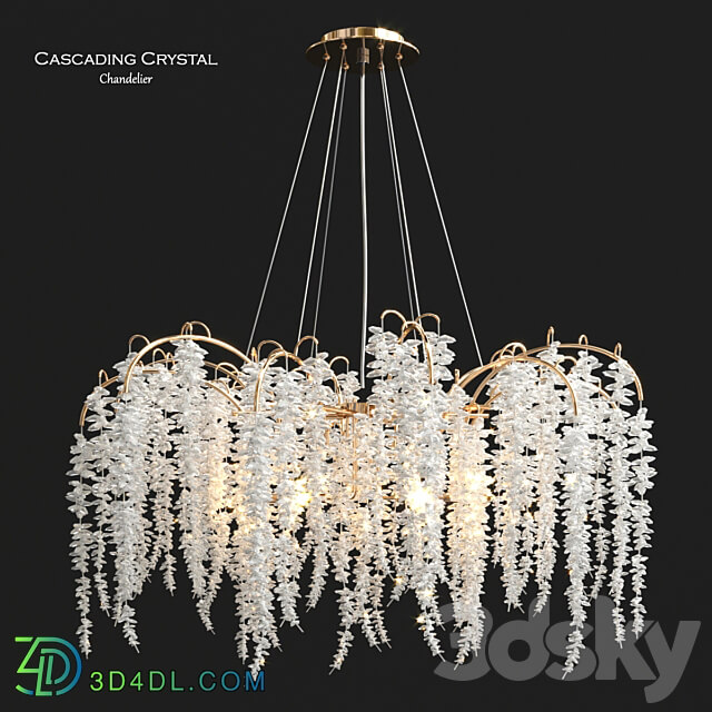 Pendant light Cascading Crystal Chandelier by John Richard