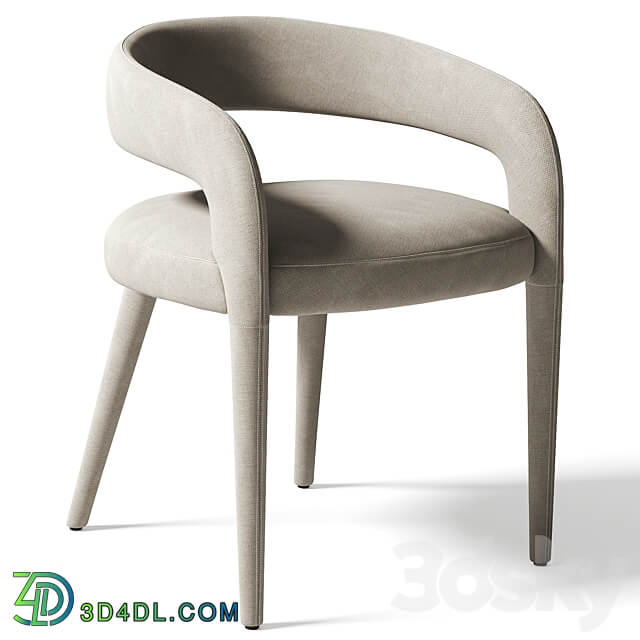 Chair LISETTE GRAY DINING CHAIR CB2 exclusive 3D Models
