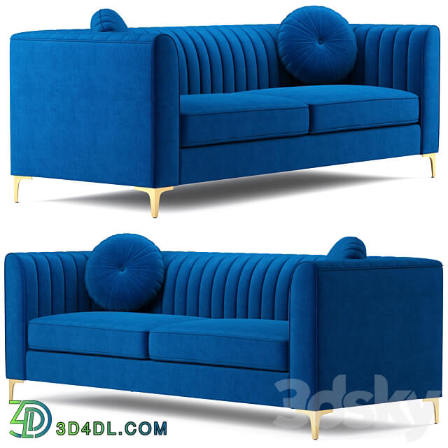 Isabelle Velvet Sofa Meridian Furniture