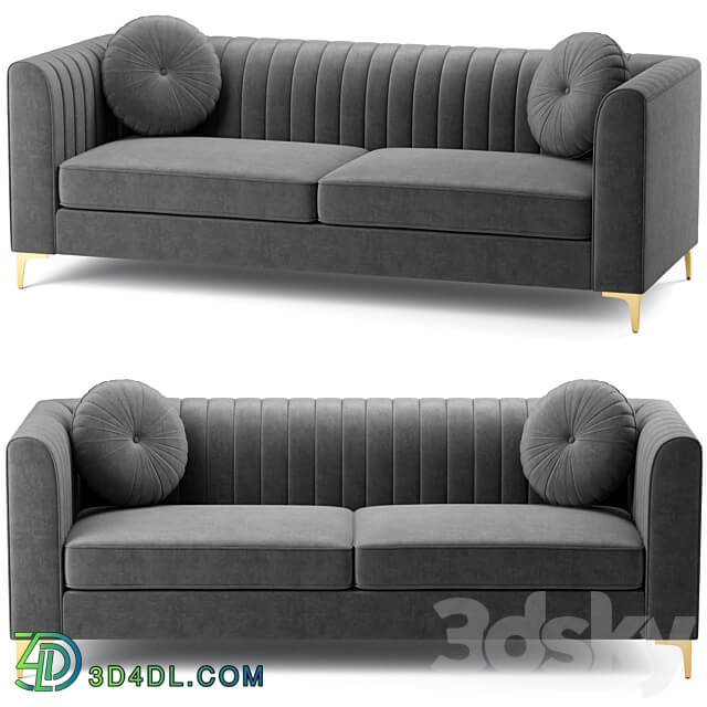 Isabelle Velvet Sofa Meridian Furniture