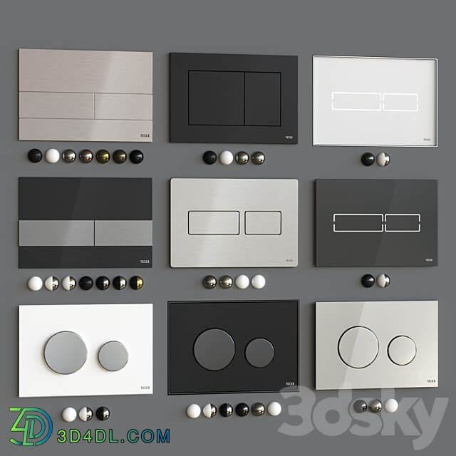 Bathroom accessories TECE flush plates