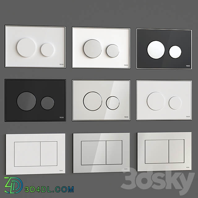 Bathroom accessories TECE flush plates