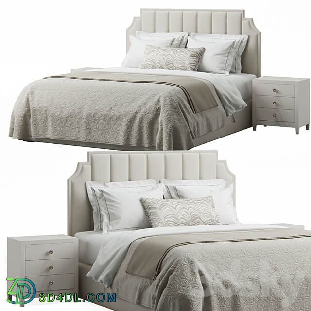 Bed Princeton Step Rectangular Upholstered Bed