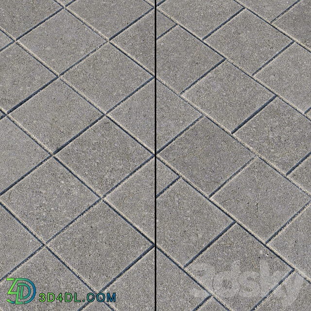 Paving Type 1 Set 9 3D Models