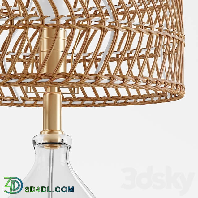 Teardrop Glass Table Lamp