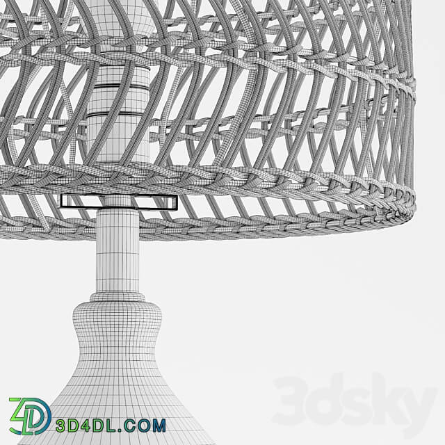 Teardrop Glass Table Lamp