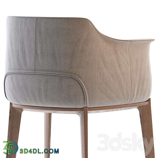 Poltrona Frau Archibald Fabric easy chair