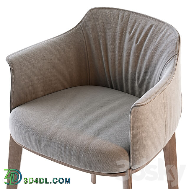 Poltrona Frau Archibald Fabric easy chair