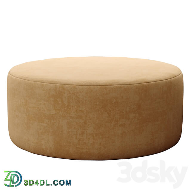 Round Ottoman By Howard Elliott Collection