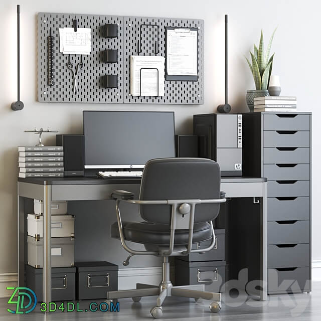 Office workplace 99 3D Models