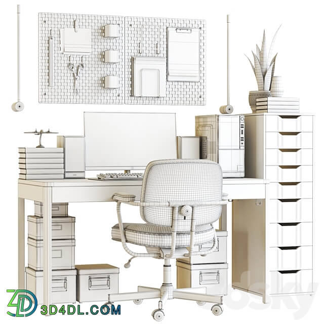 Office workplace 99 3D Models