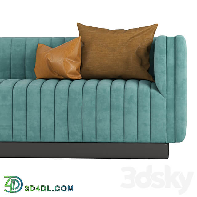 Conjure Tufted Velvet Sofa in Emerald