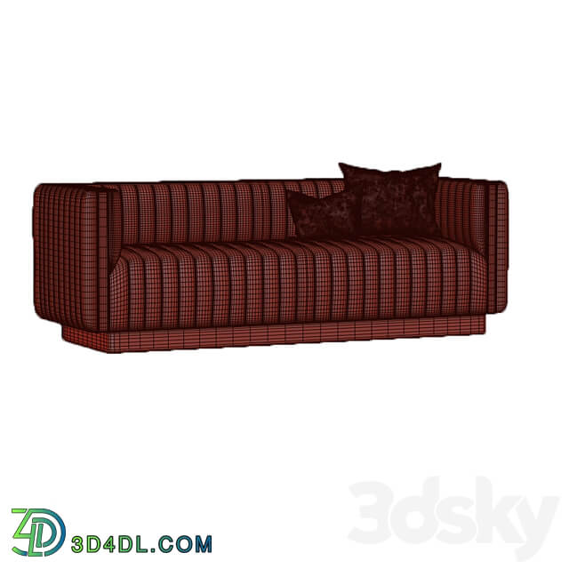 Conjure Tufted Velvet Sofa in Emerald