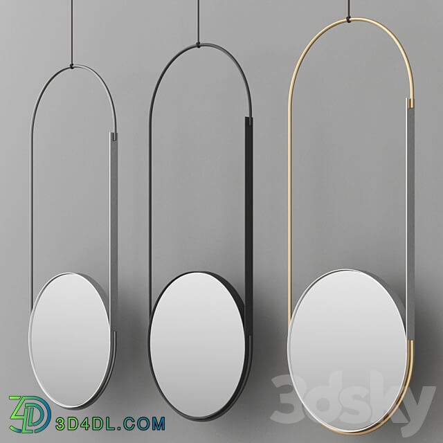 MOBILE MIRROR By Kristina Dam Studio Hanging mirror