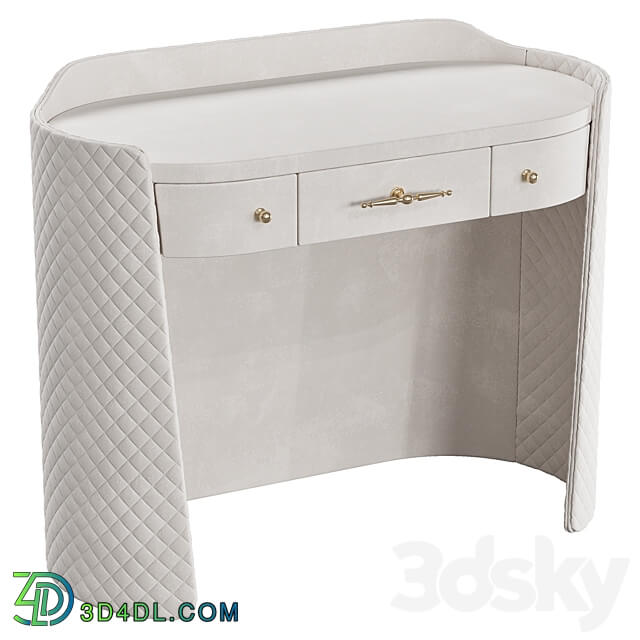 Palladium dressing table with drawers