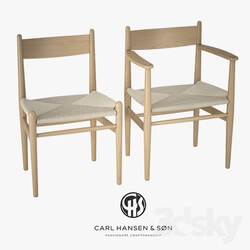 Hans J. Wegner CH36 amp CH37 Chairs 