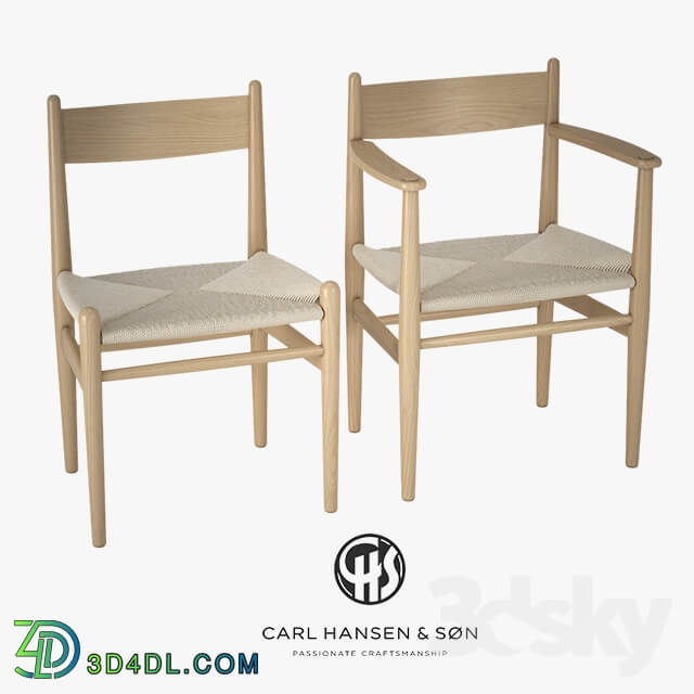 Hans J. Wegner CH36 amp CH37 Chairs