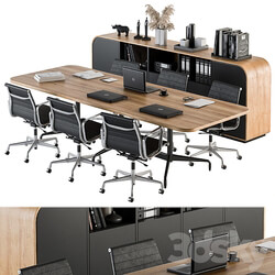 Meeting Table with office chair 07 