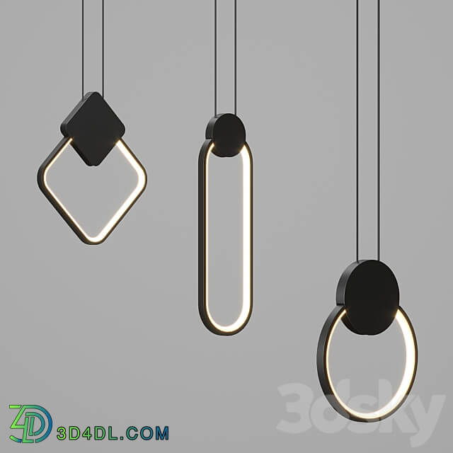 Pendant light Hanging chandelier series Curly Lamp