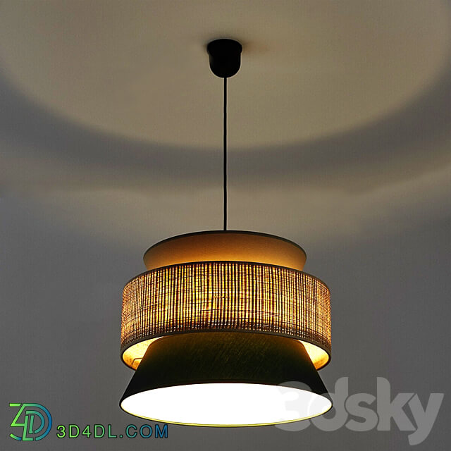 Pendant light Raffia lampshade Dolkie