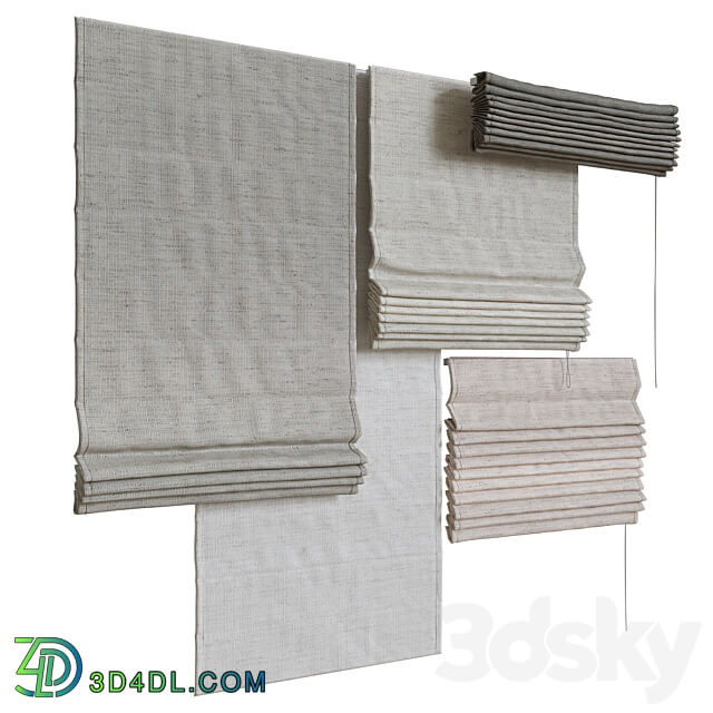 Set of Roman Curtains