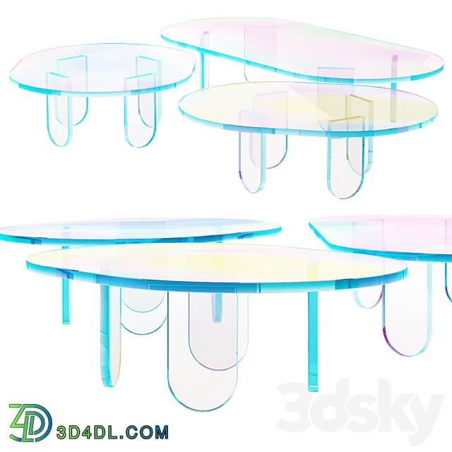 015 Multi colored Pearl custom coffee table 00