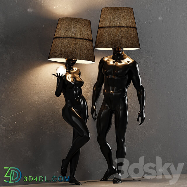 Hommer human lampshade Floor lamp