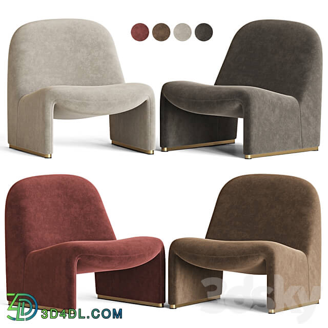 Boucle Alky Lounge Chair Giancarlo Piretti