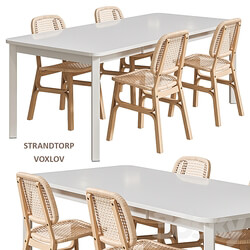 Table Chair STRANDTORP VOXLOV IKEA table and chairs 