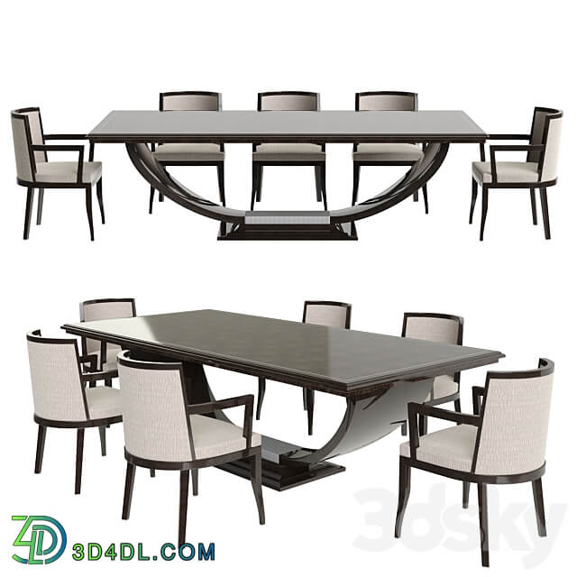 Table Chair Artdeco Table group