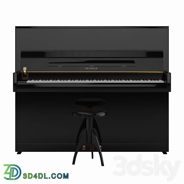 Piano PETROF P 118 S1 Piano chair Discacciati