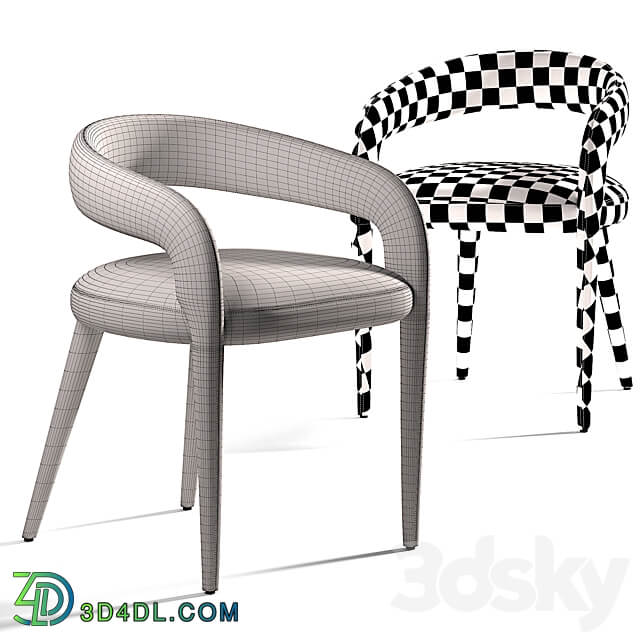 LISETTE GRAY DINING CHAIR