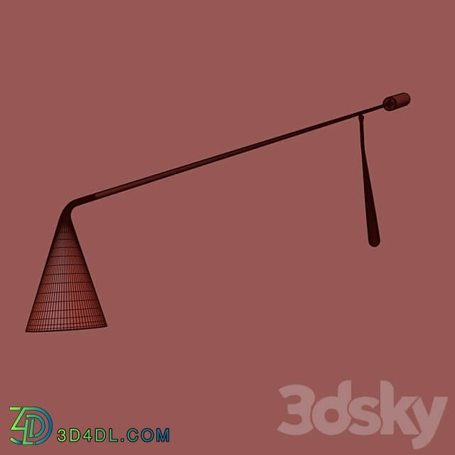 Gordon Wall Conical Diffuser Lamp by Corrado Dotti