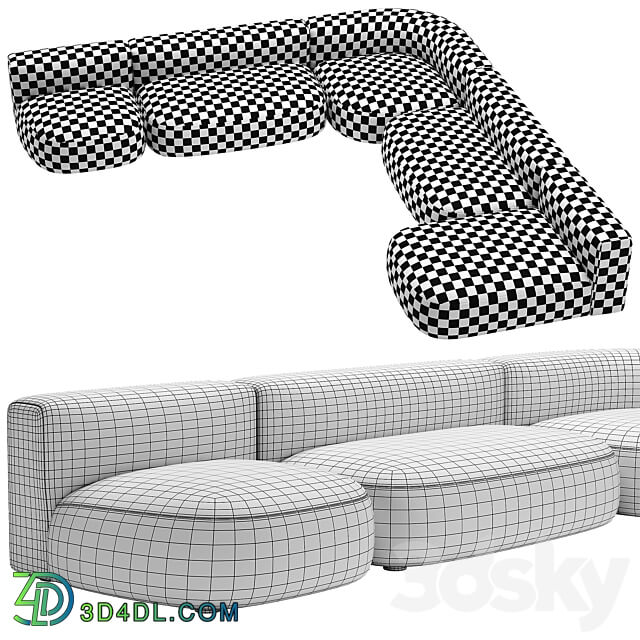 Litos Sofa Cappellini 3D Models