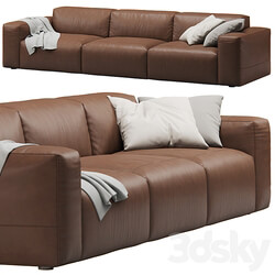 Leather 3seat Cloud Sofa by Prostoria 