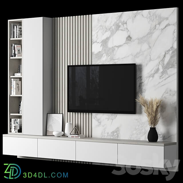 TV Wall 056 3D Models